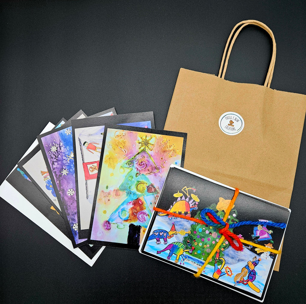 Bundle of Holiday Cards from Foffle E Bear Creations