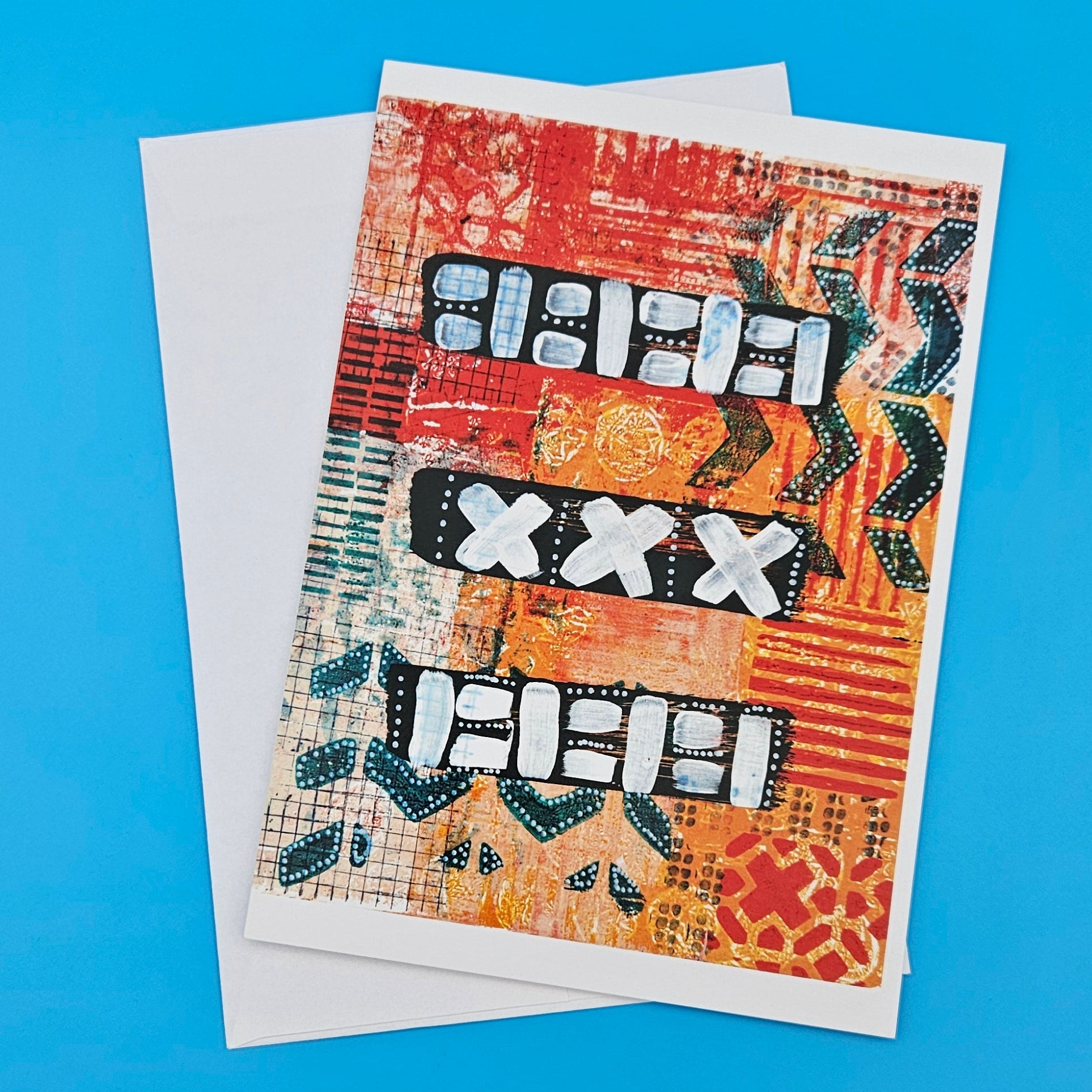 Greeting card with abstract design