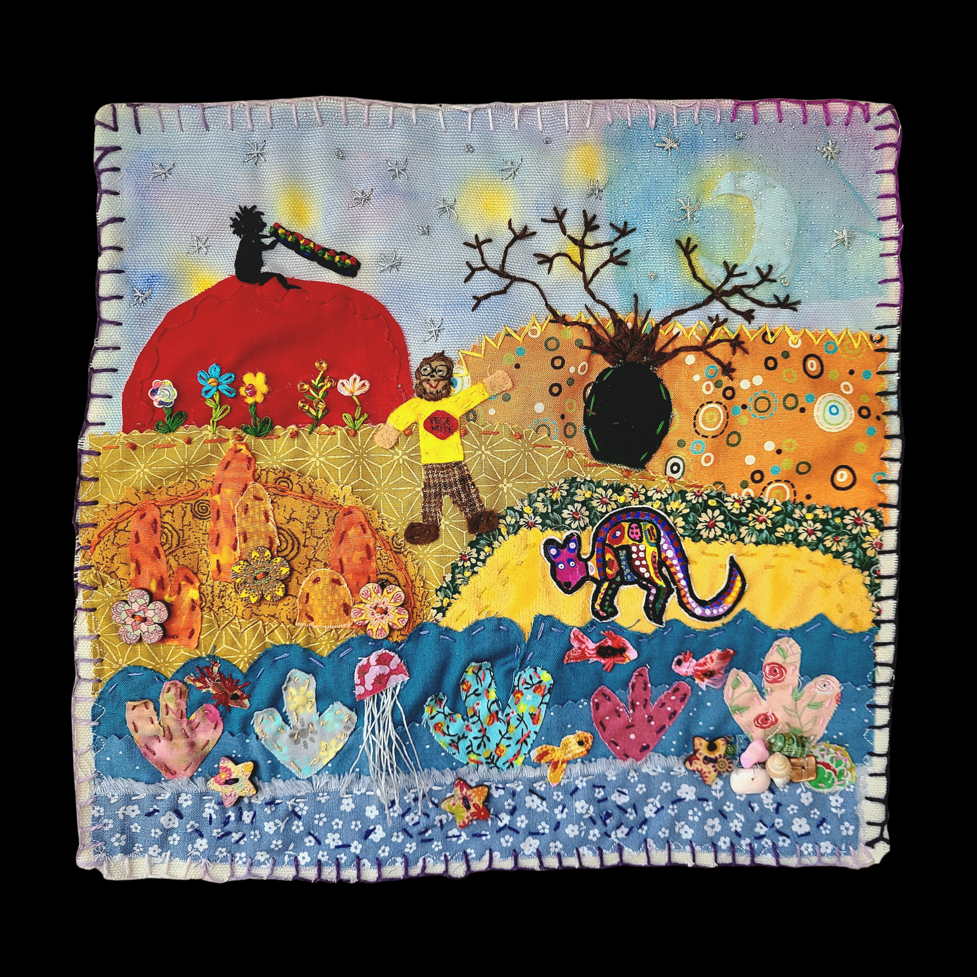 12" x 12" Art Panel from Jo Jo Beans