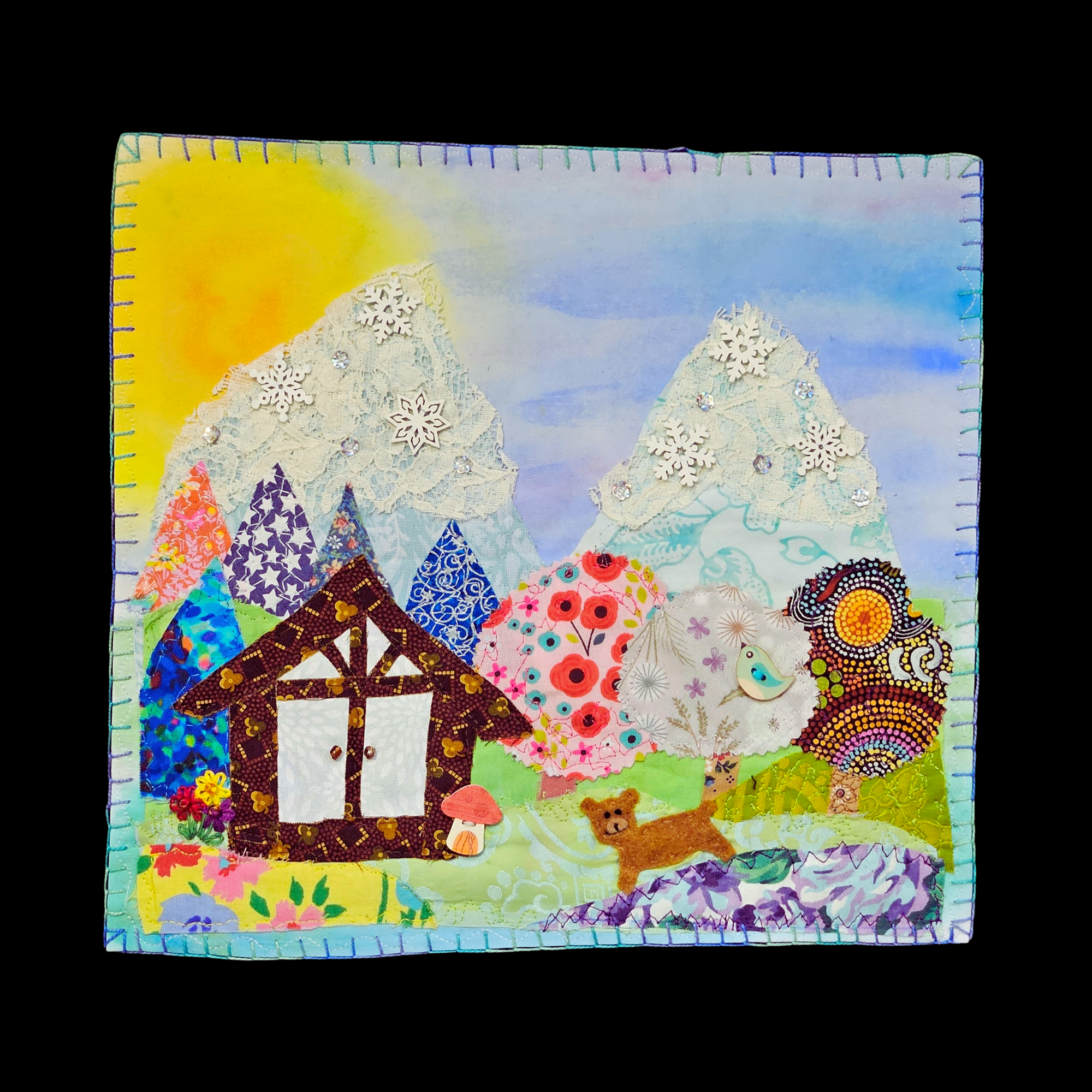 12" x 12" Art Panel from Jo Jo Beans