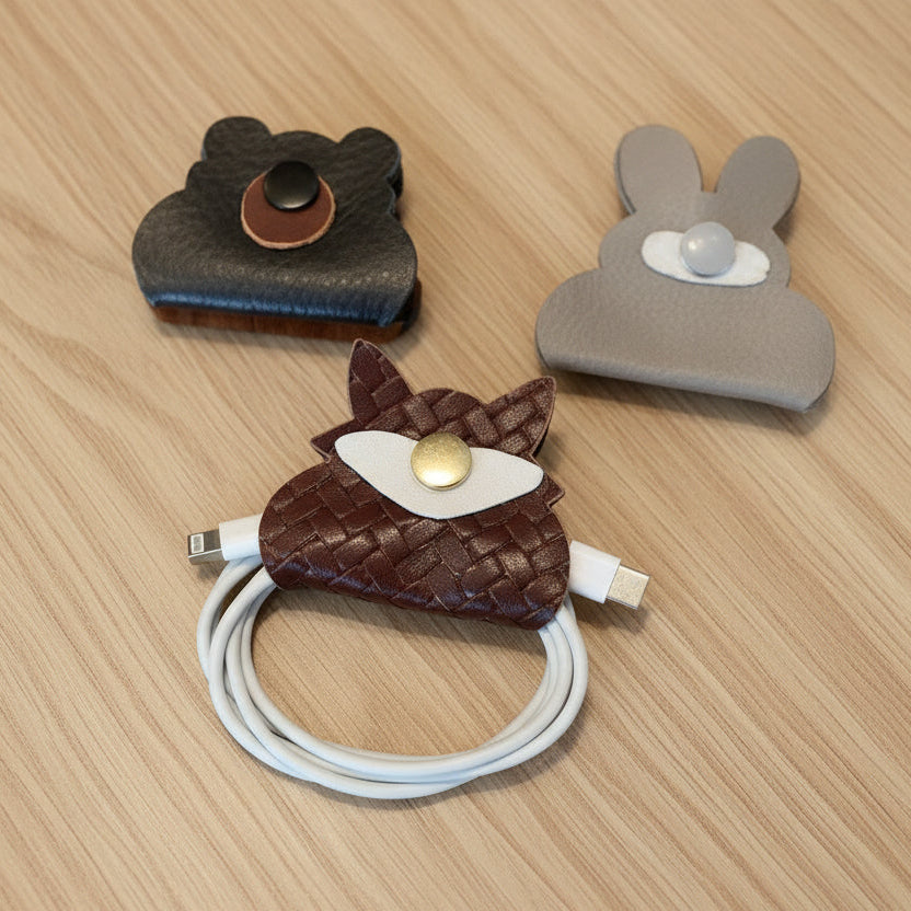Leather Cord Organizers x 3