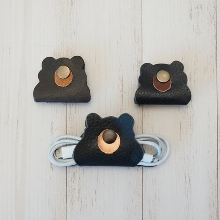 Leather Cord Organizers x 3