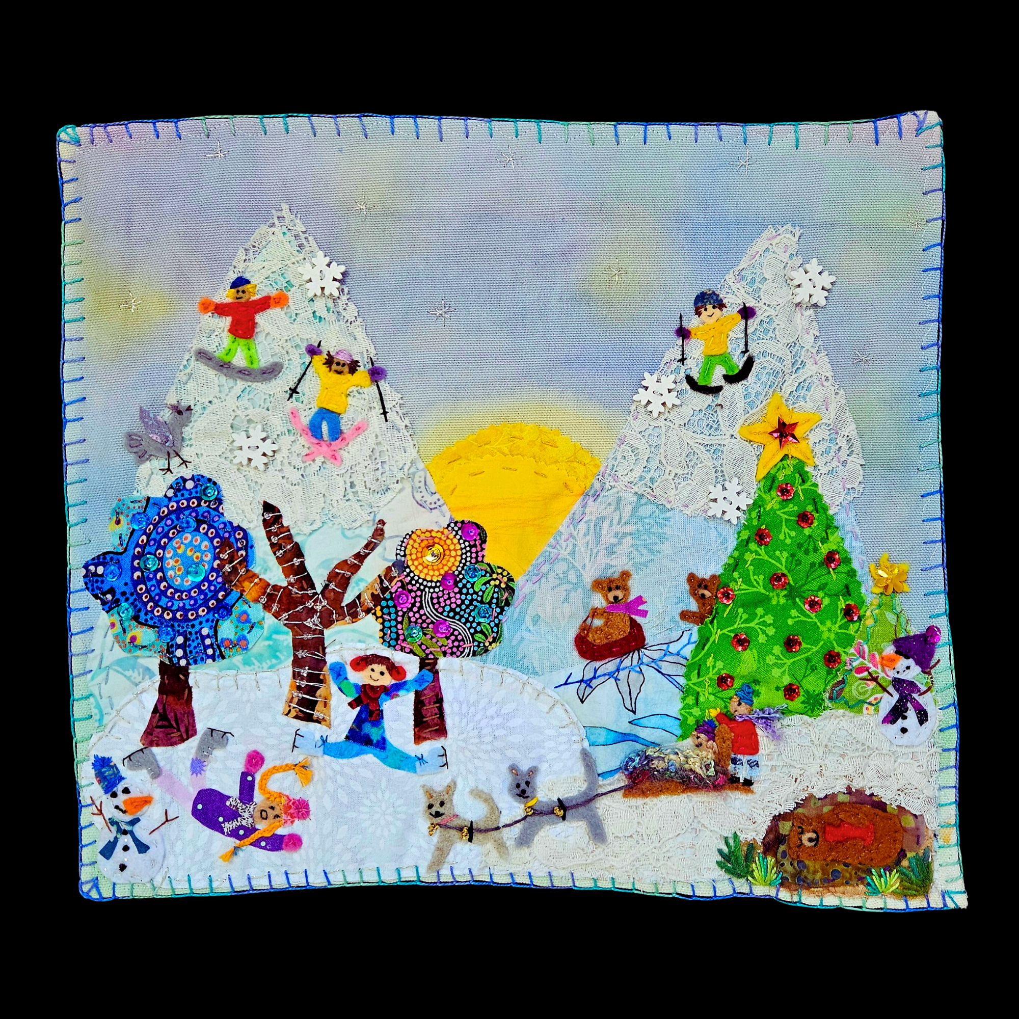 12" x 12" Art Panel from Jo Jo Beans